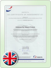 Vahterus - QS Certificate